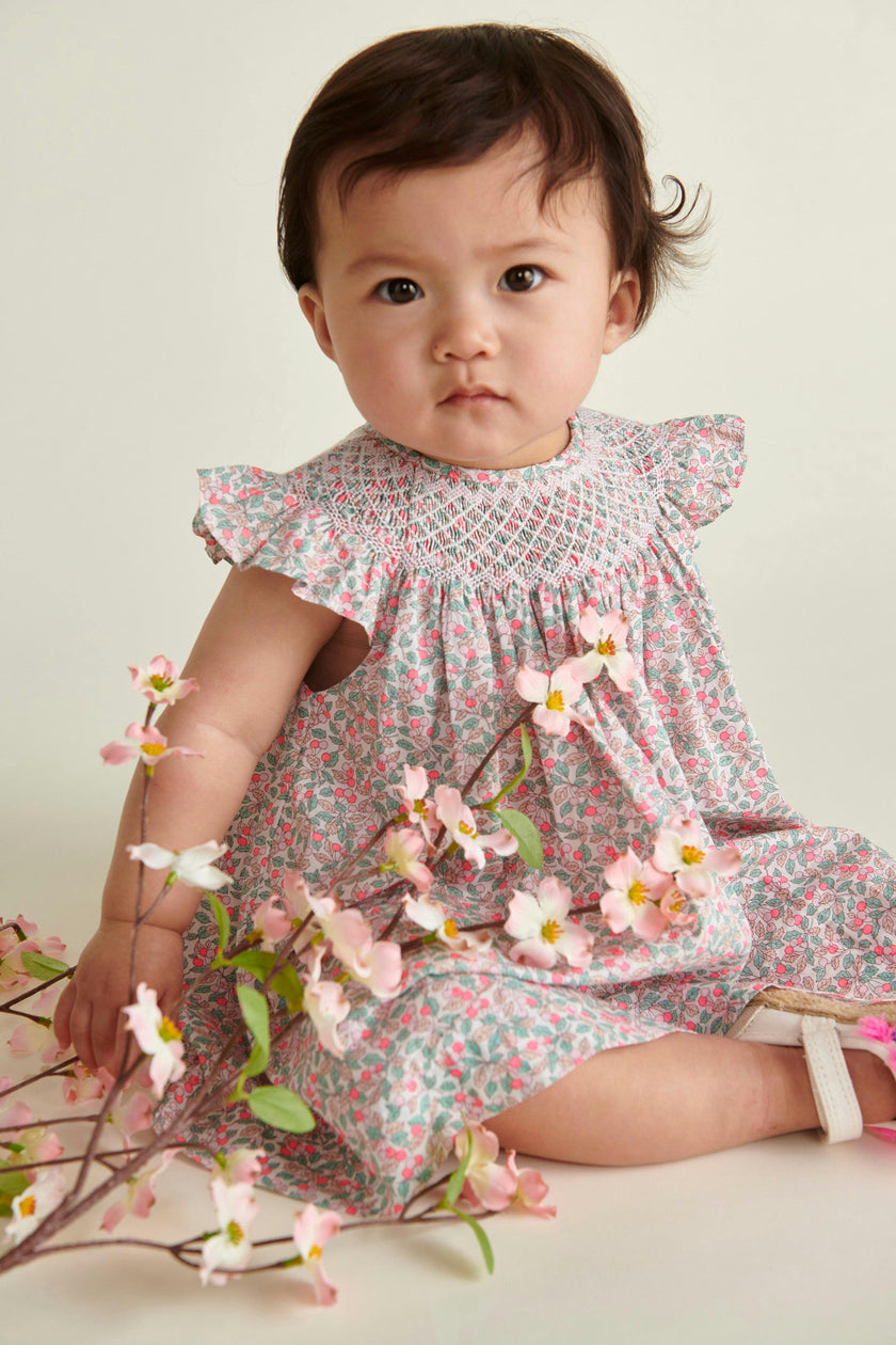 Made With Liberty Print Baby Dress Paz