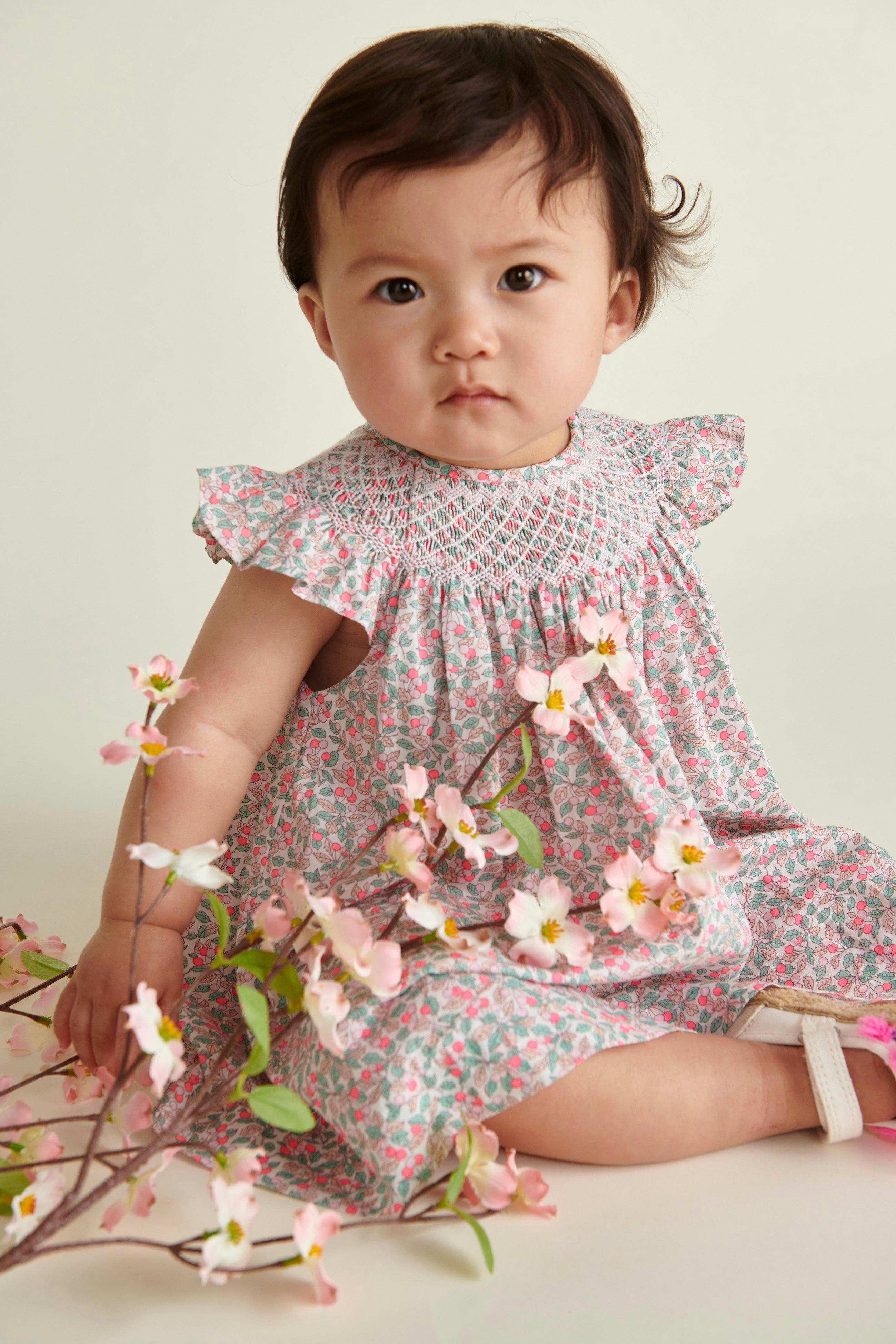 Made With Liberty Print Baby Dress Paz