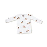 Mini Horses - Long Sleeve Loungewear Set