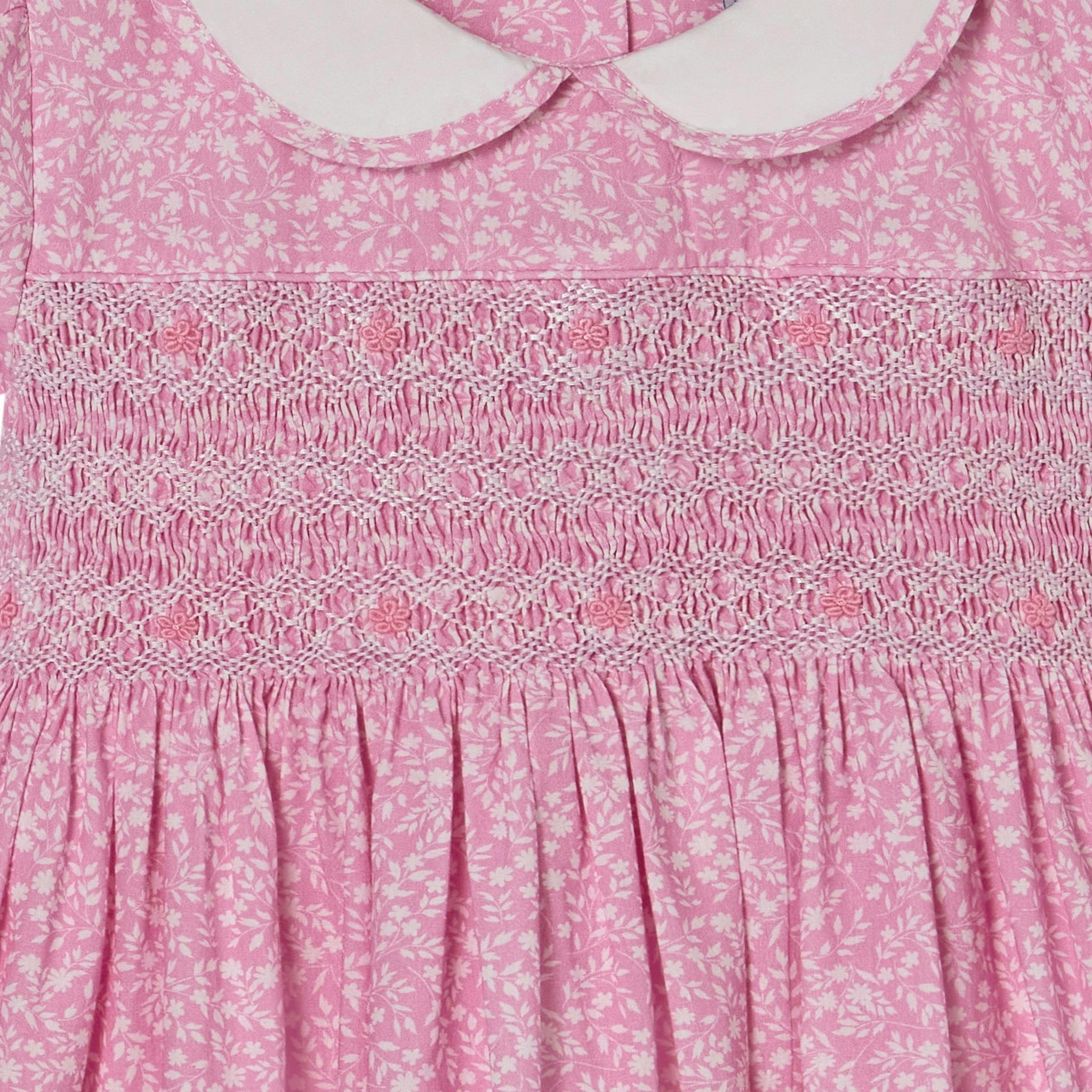 Hand-Smocked Girls Dress - Esme