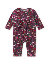 Pretty Peplum Baby Romper, Tea Party Floral