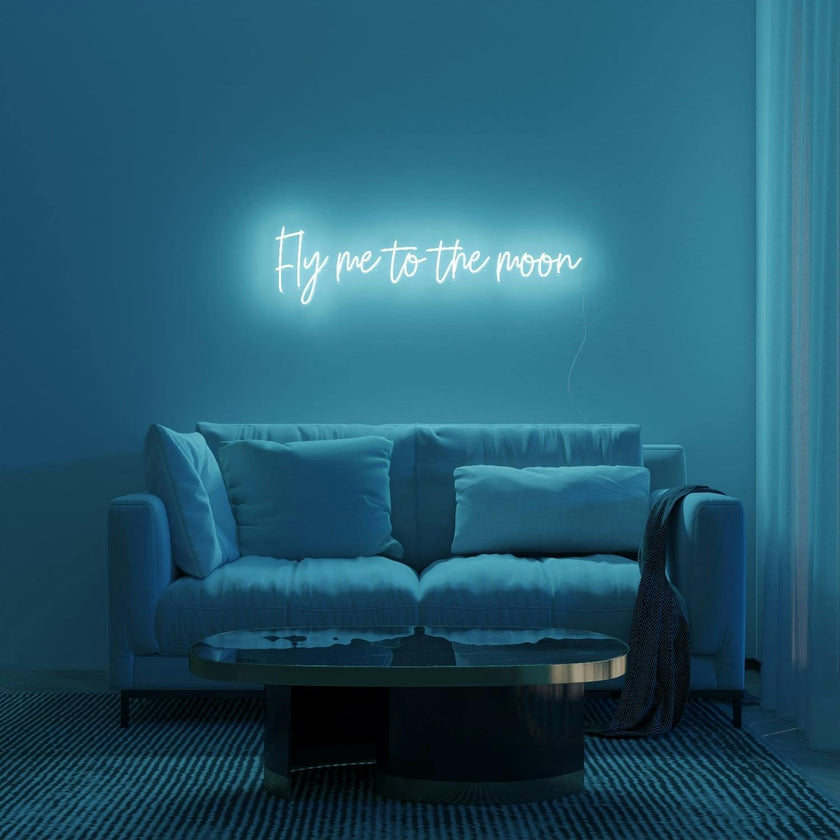 Fly me to the moon - LED neon sign