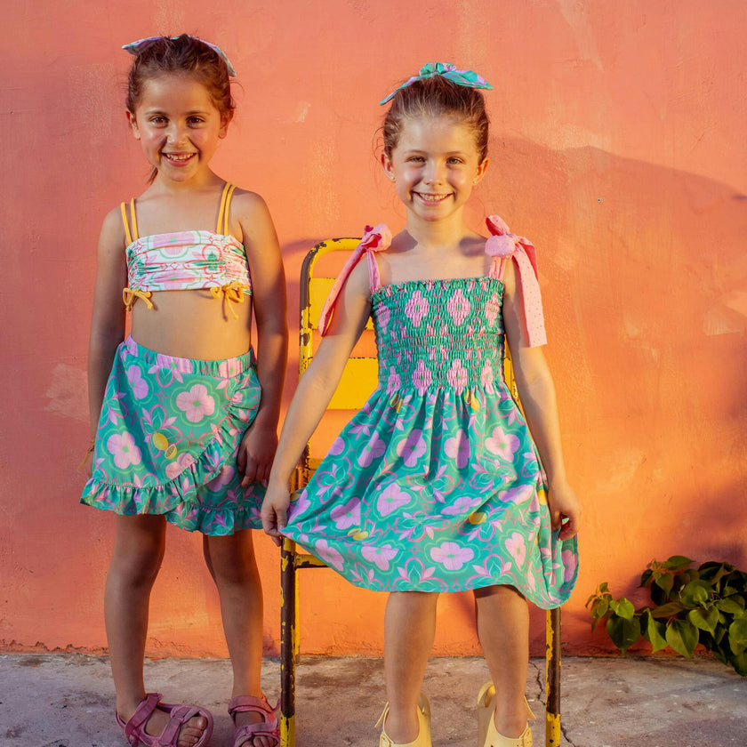 AZULEJO VERDE - WAFFLE DRESS