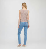 The Phoebe Nap Top - Cognac Gingham