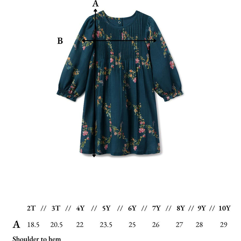 Charlotte Dress in Midnight Garden