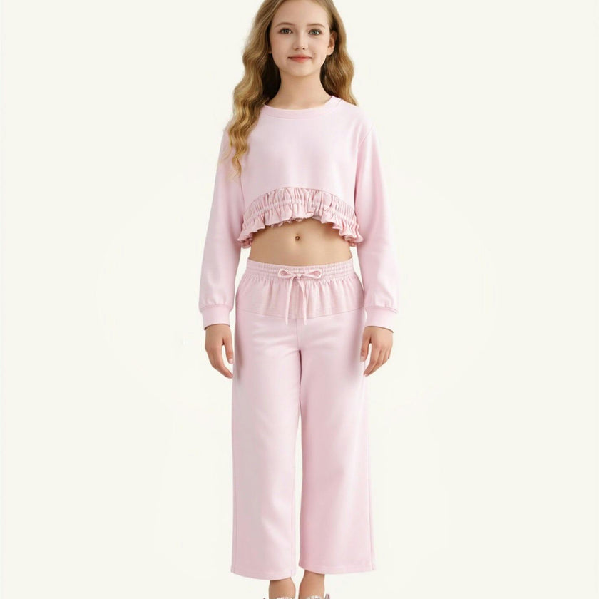 Pink Ruffle Co-Ord Set