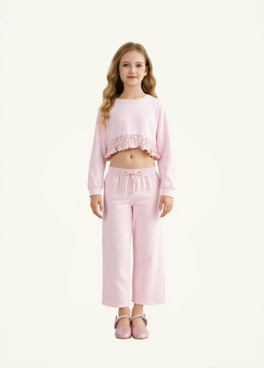 Pink Ruffle Co-Ord Set