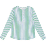unisex tamarin stripe linen henley