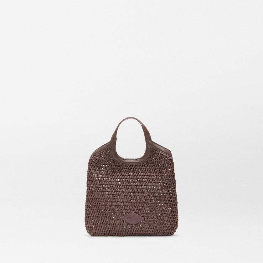 Brown Crochet Mini Crochet Georgica Tote