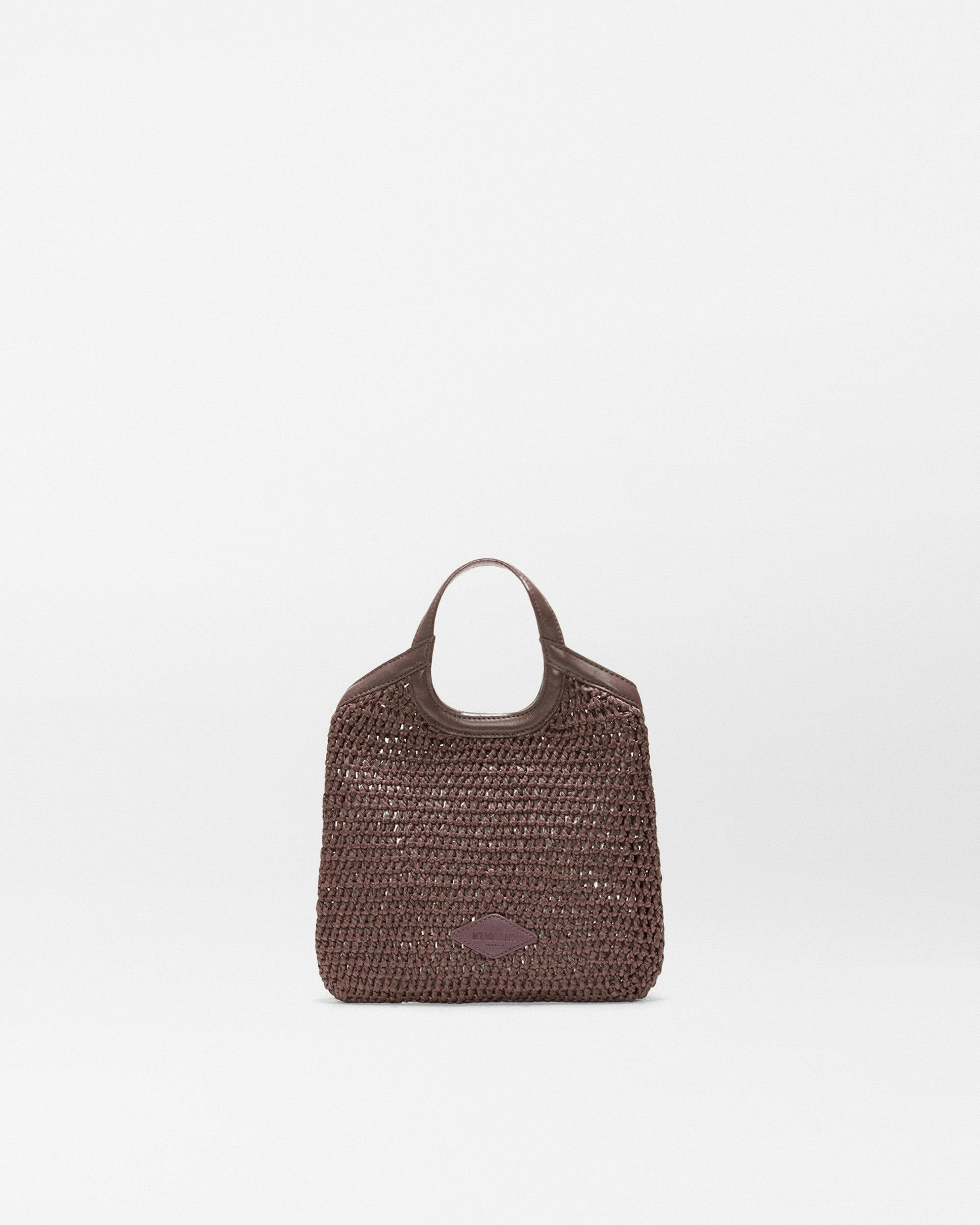 Brown Crochet Mini Crochet Georgica Tote