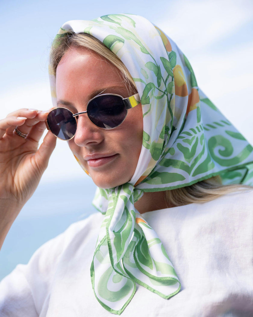 The Valencia - Bandana Square Scarf / Top