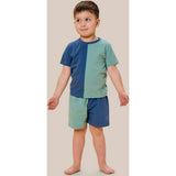 Colorblocked T-shirt Set