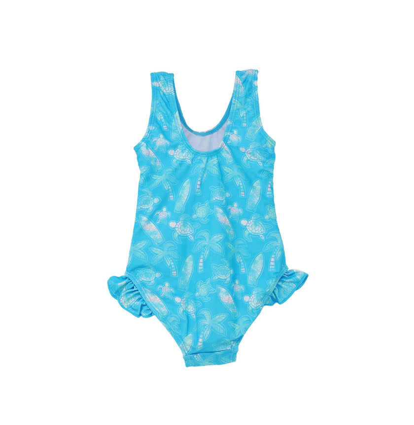 UPF 50+ Delaney Hip Ruffle Swimsuit