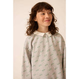 Organic Sweatshirt Dress in Heather Grey