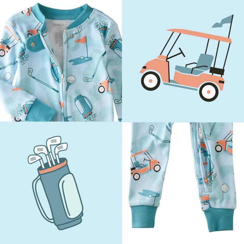 SHAWN Snug-fit Footless Baby Pajamas for Boys & Girls
