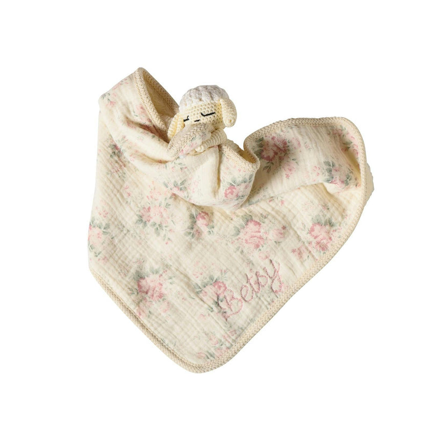 Lovey with Crocheted Rattle