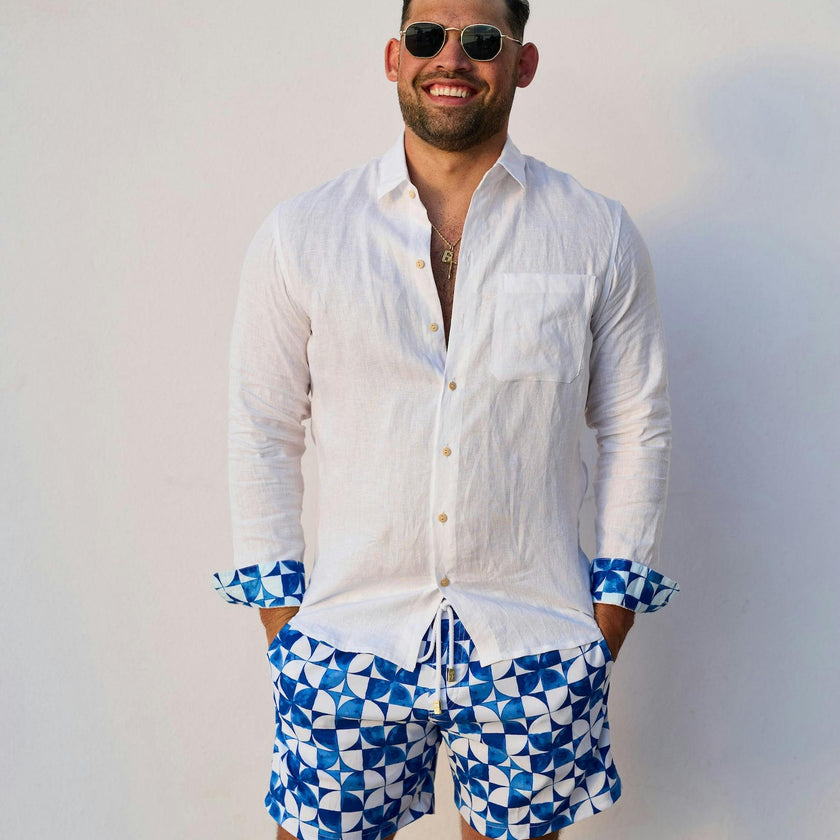 The Greece - Long Sleeve Linen Shirt