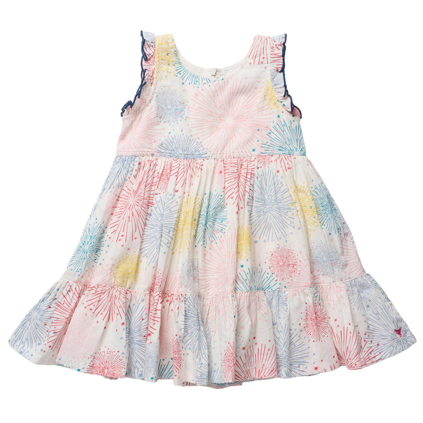 Girls Kelsey Dress - Fireworks
