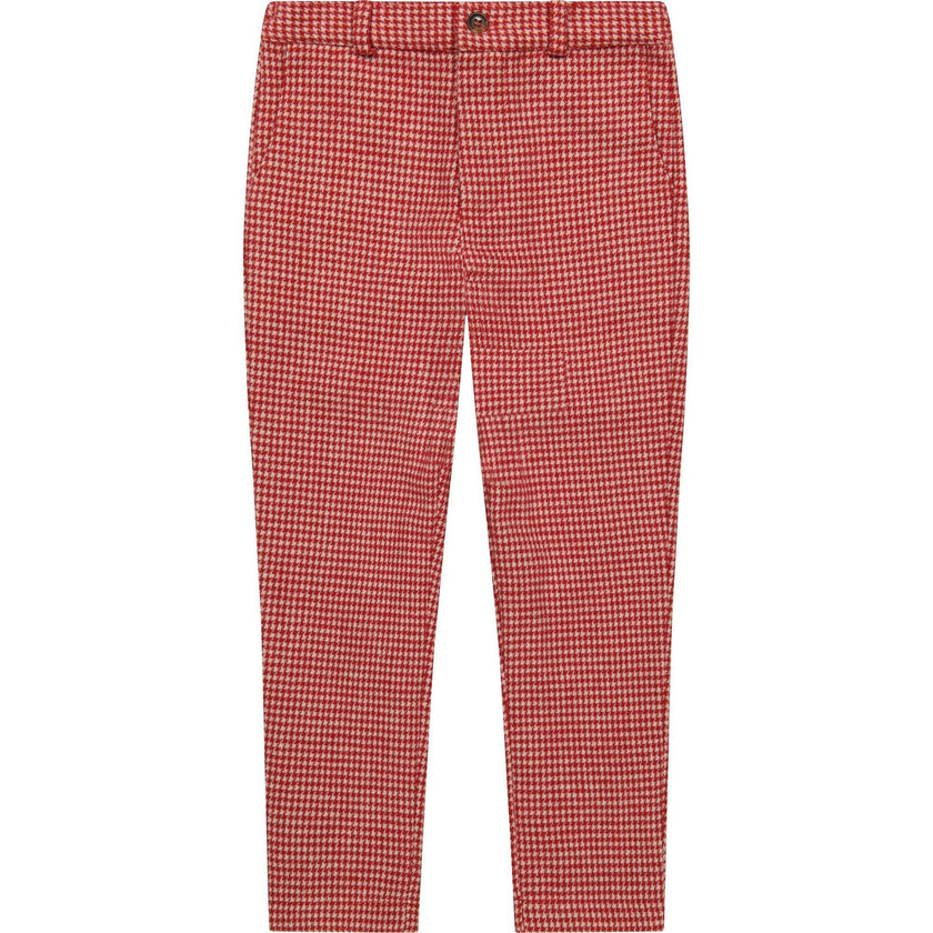 Alex Boys Houndstooth Check Flat Front Pants, Stripes
