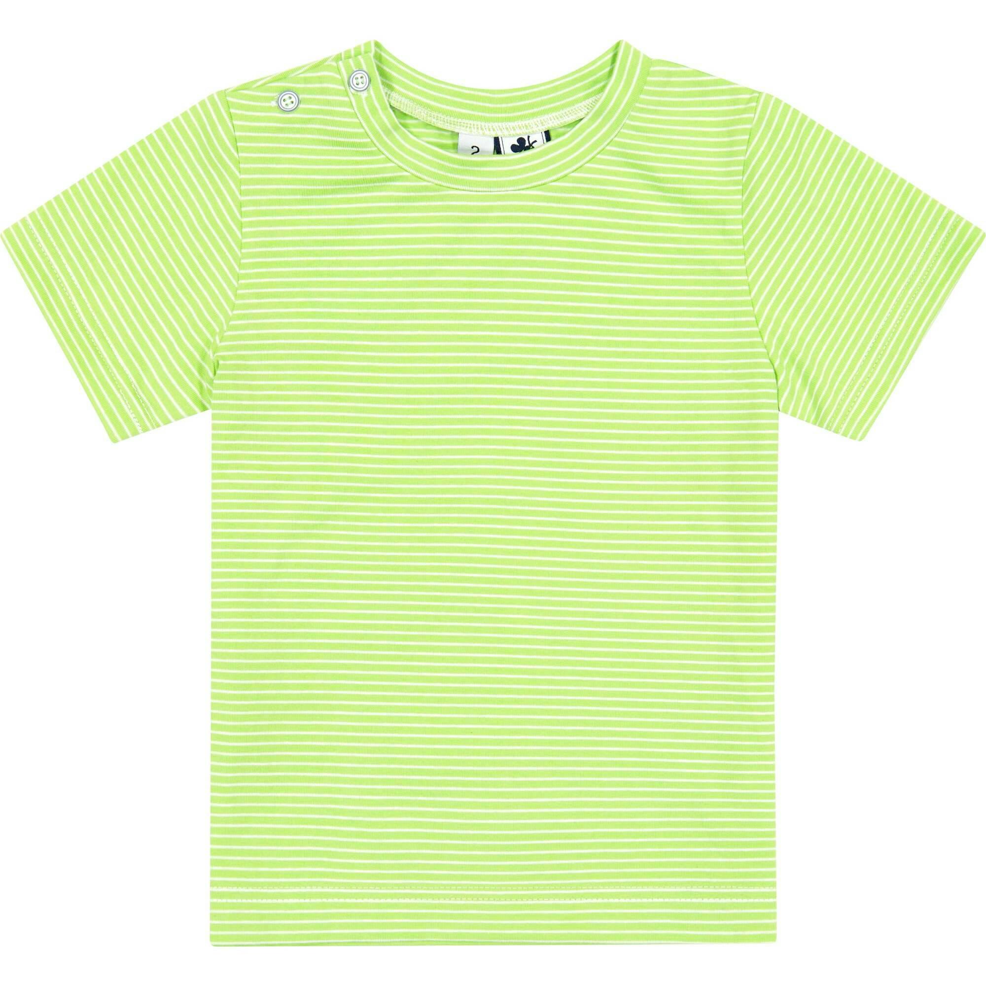 Henry Button Tee With Shoulder Buttons, Stripes