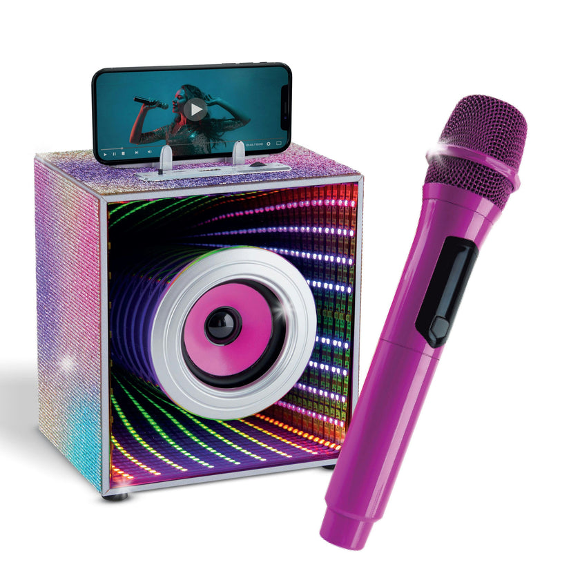 Pop Star Karaoke Infinity Light Speaker & Microphone