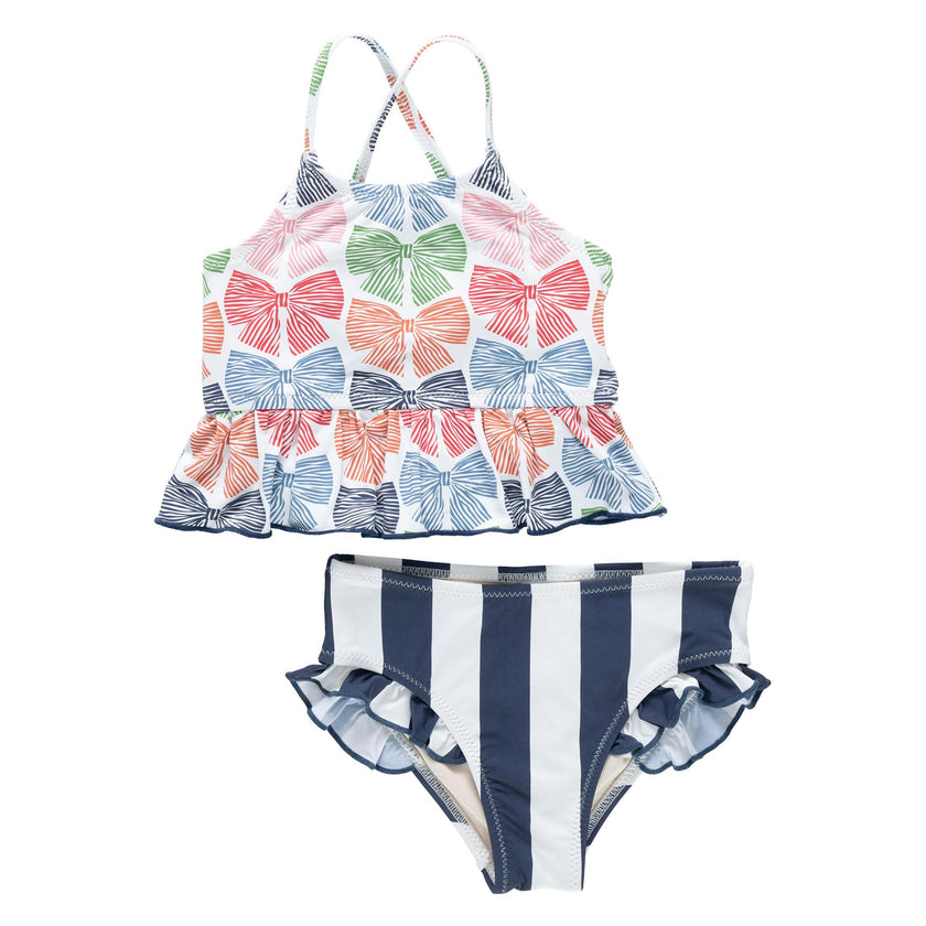 Girls Joy Tankini - Multi Bows