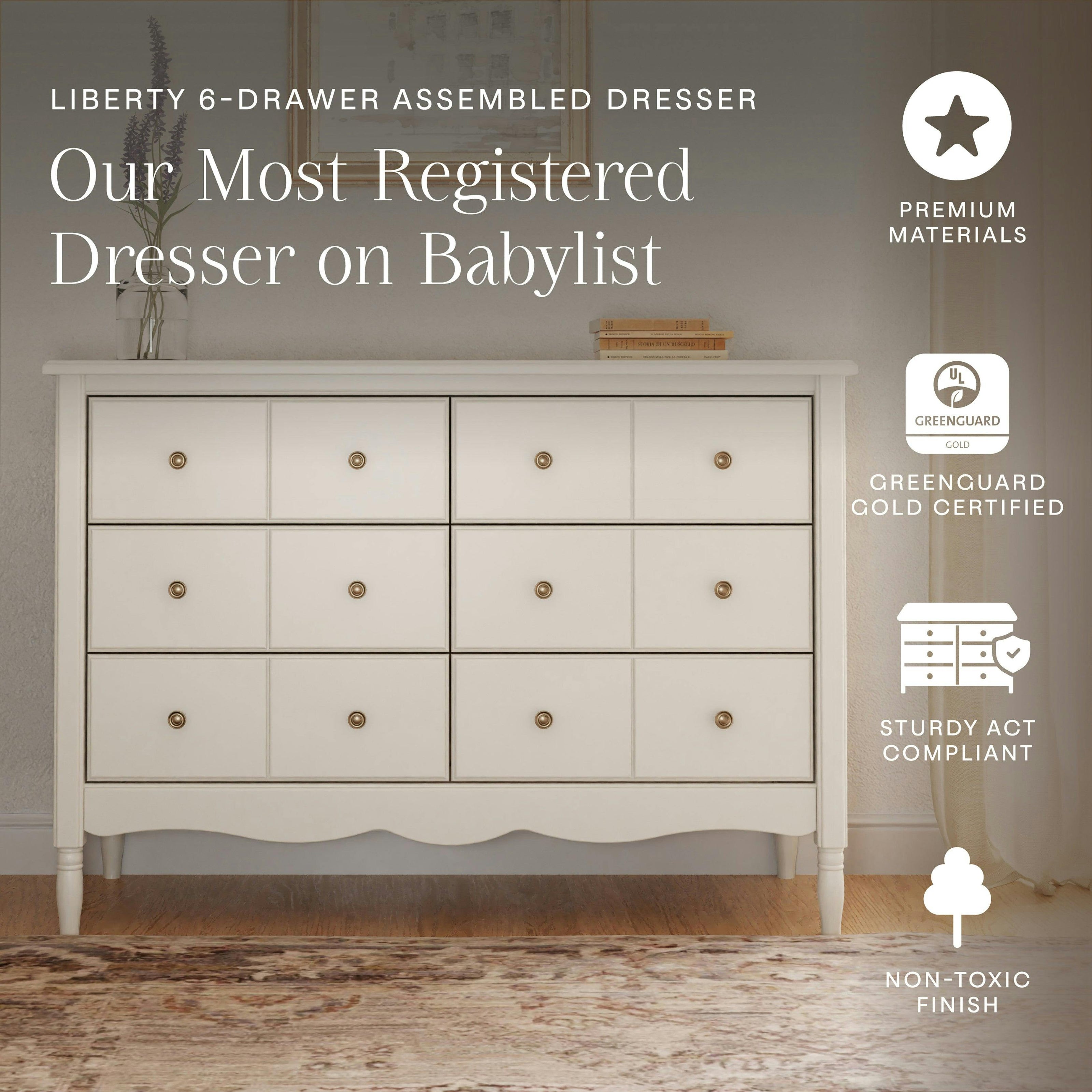 Namesake Liberty 6-Drawer Assembled Dresser (48