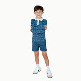 Boys' Court Shorts in Blue/Red