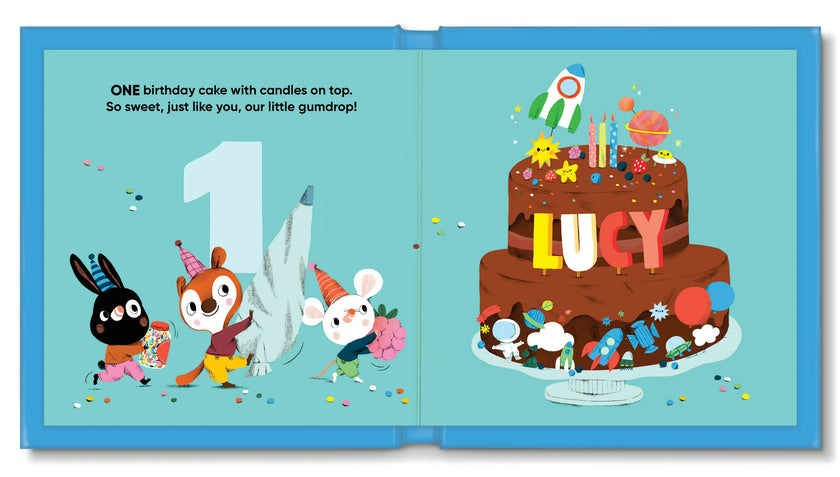 Birthday Counting - Personalized Board Book (Space Theme)