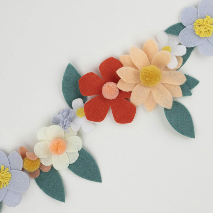 Felt Flower Garland