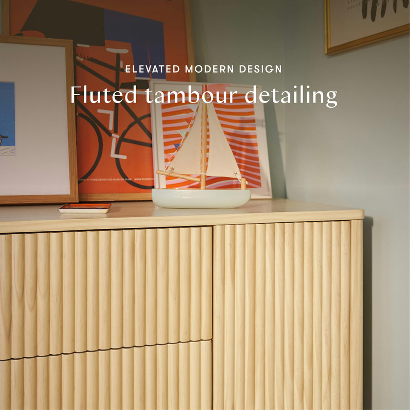 Pogo Tambour Extra Wide Assembled Dresser (58")