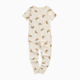 Petit Croissant Short Sleeve Pajama Set