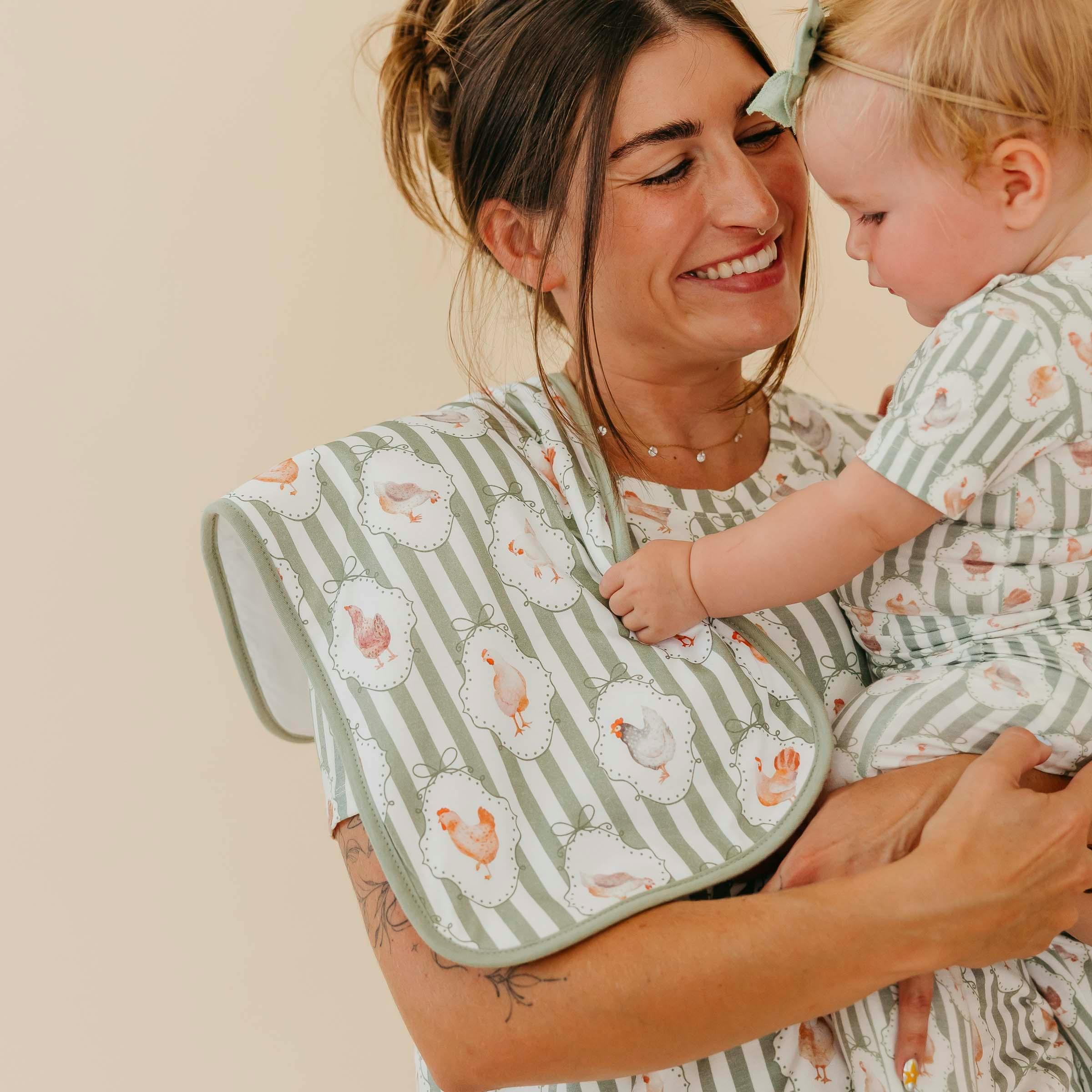 3 Pack Premium Burp Cloths - Gigi