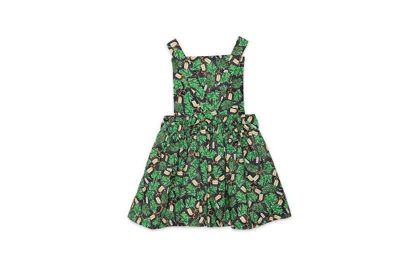 Pinafore Dress in Herbs