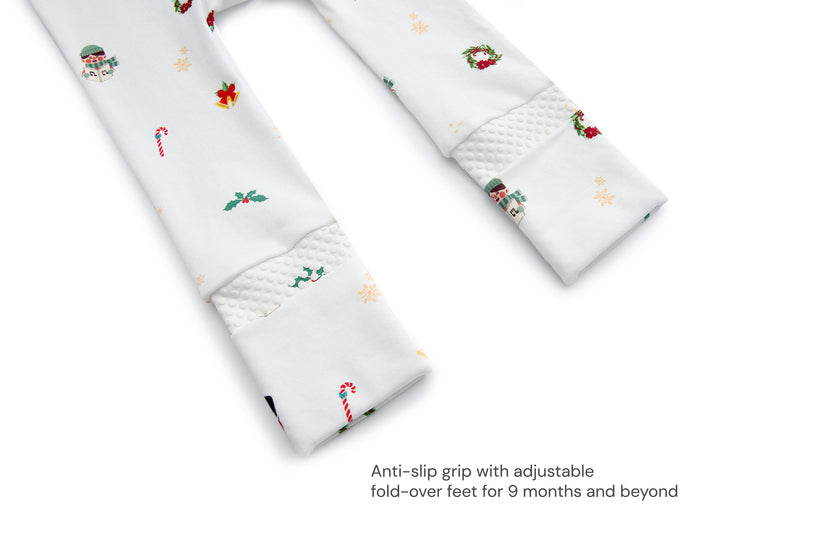 Organic Cotton Magnetic Footie Pajama - London
