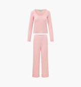 The Filippa Pointelle Pajama Set - Ballet Pink