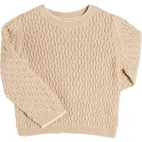 Wave Knit Jumper in Beige (3-10yrs)