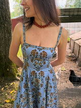 The Margot Dress -  Stowell Medallion Iris