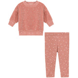 Firefly Printed Ribbed Elastic Waist Top and Leggings Two Piece Set