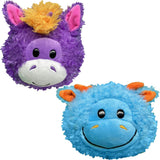 FlipaZoo Magic Tails Blue to Purple - 2-In-1 Animal Plush w/ Bonus 3" Baby Org