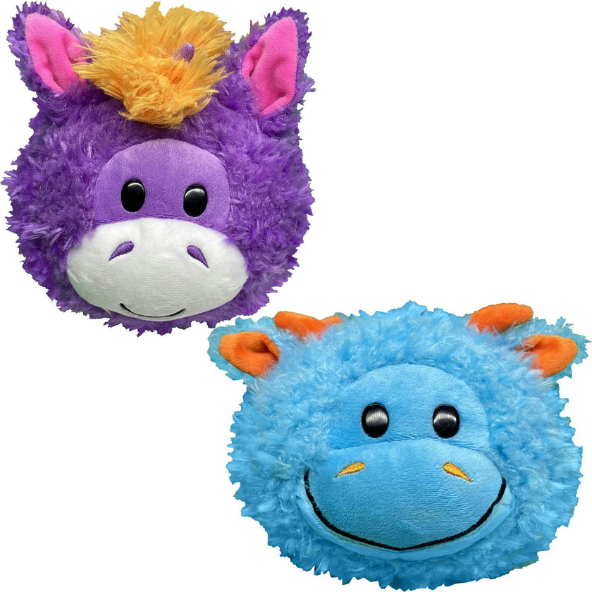 FlipaZoo Magic Tails Blue to Purple - 2-In-1 Animal Plush w/ Bonus 3" Baby Org