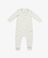 Ziggy Zip Romper, Cloud Mini Stripe