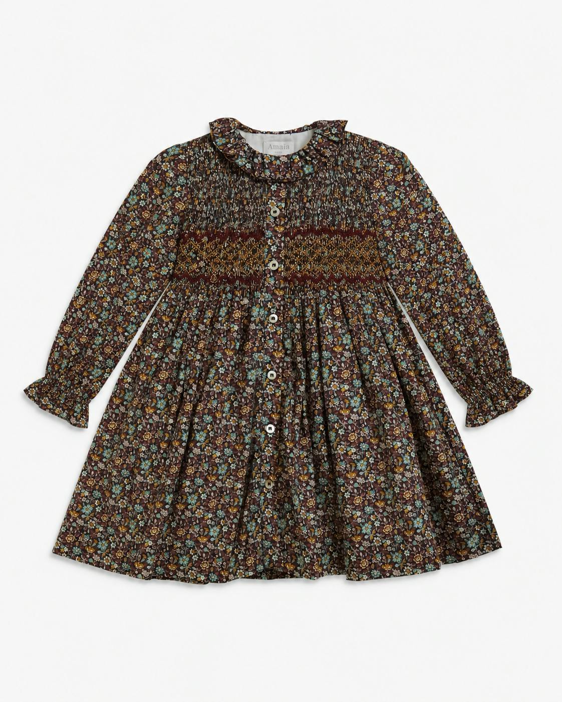 Aria Dress Emerald Garnet Liberty