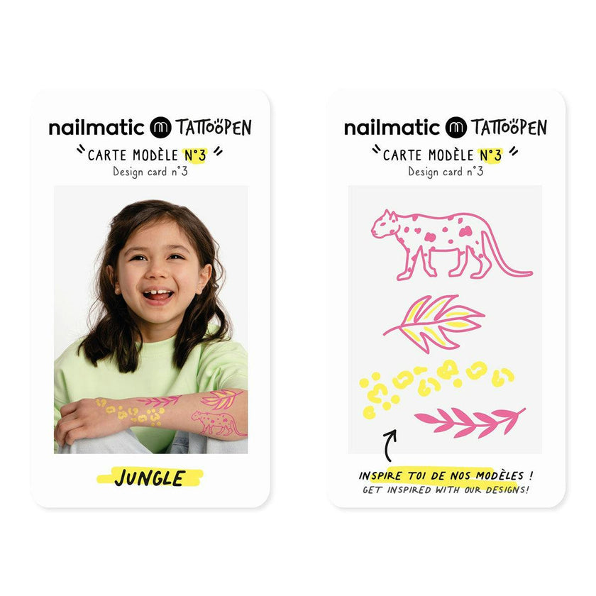Tattoo Pen Set for Kids JUNGLE