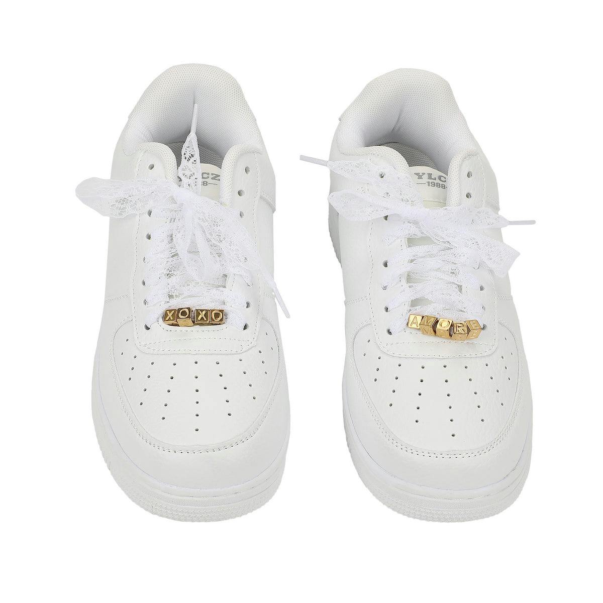 XOXO Shoe Lace & Charm Set