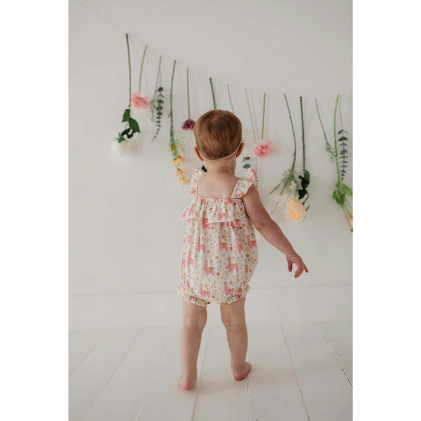 Baby Girl Gauze Bubble Romper
