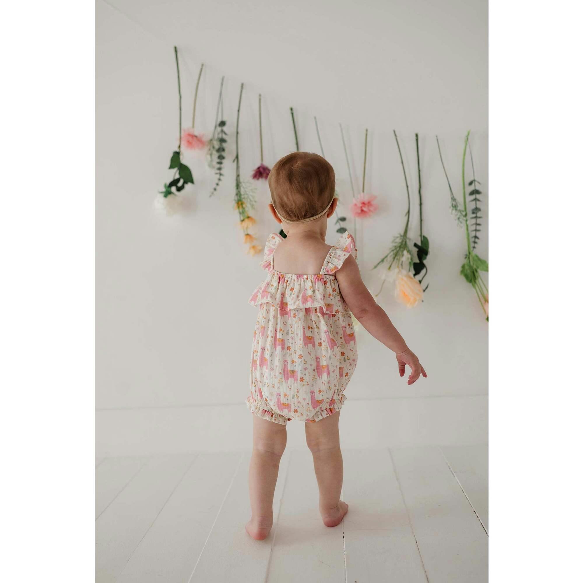 Baby Girl Gauze Bubble Romper