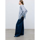 TNS Denim Extra Wide Woman Pant Indigo Denim