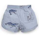 All-Over Shrimp Print Swim Shorts