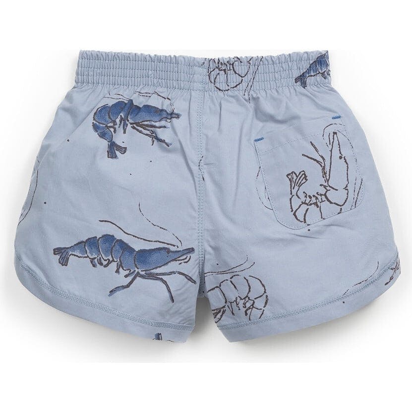 All-Over Shrimp Print Swim Shorts